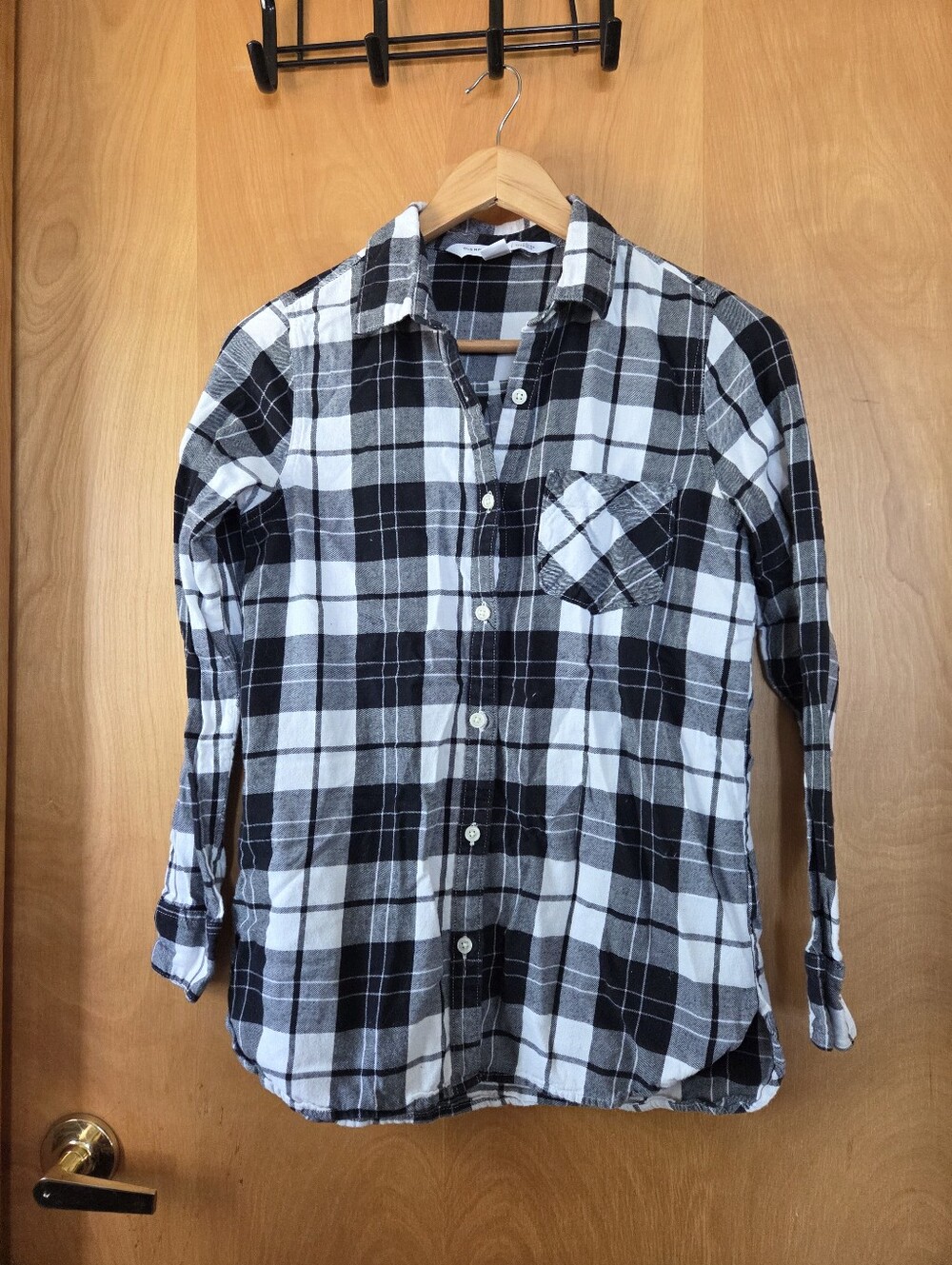 Womens Old Navy Plaid The Tunic Shirt Size Small